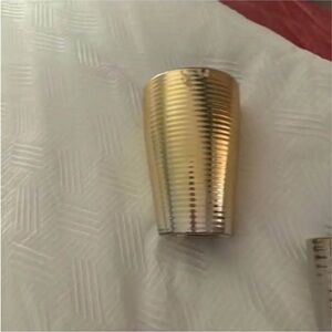 Gold Ribbed Tumbler